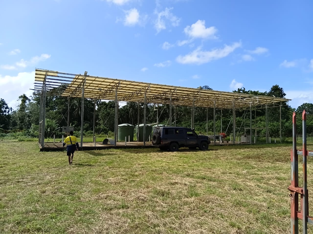 Existing agricultural nursery structure at the Amio project site